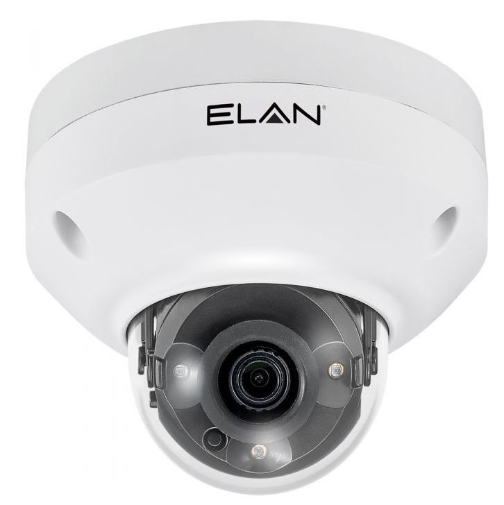 EL-IP-ODF4-WH Telecamere IP ELAN Sorveglianza IP Obiettivo fisso Telecamera dome da esterno 4MP con IR (Bianco)