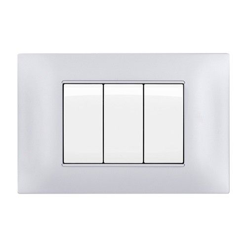 MT DISTRIBUZIONE GEM-P6004-SI PLACCA TECNOPOLIMERO GEM 4P SILVER