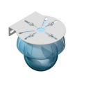 UNISTAB AM3018Z GALVANIZED dome camera support for AM-AD brackets