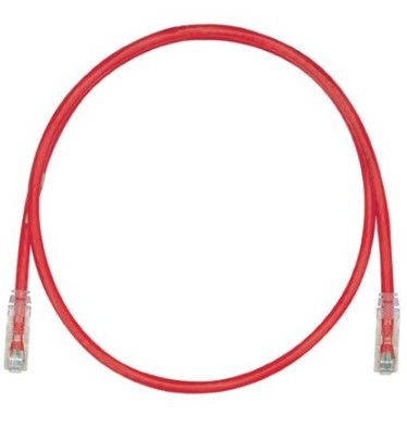 PANDUIT UTPSP1MRDY Patch Cord in Rame- Cat 6- Red UTP Cable- 1 Meter