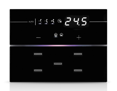 EELECTRON 9025GT307B03-H DOPPIO VETRO - 3 MODULI - DISPLAY HOTEL - NERO