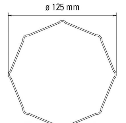 FAAC 132224 HEROAL 125 OCTAGONAL TUBE ADAPTER