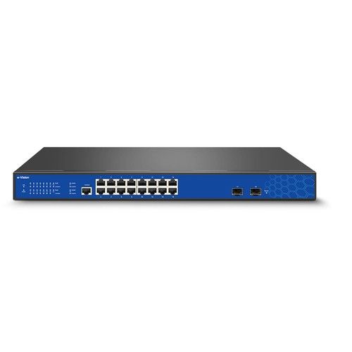 ELMO SW05 Managed industrial PoE switch with 16 Gigabit ports