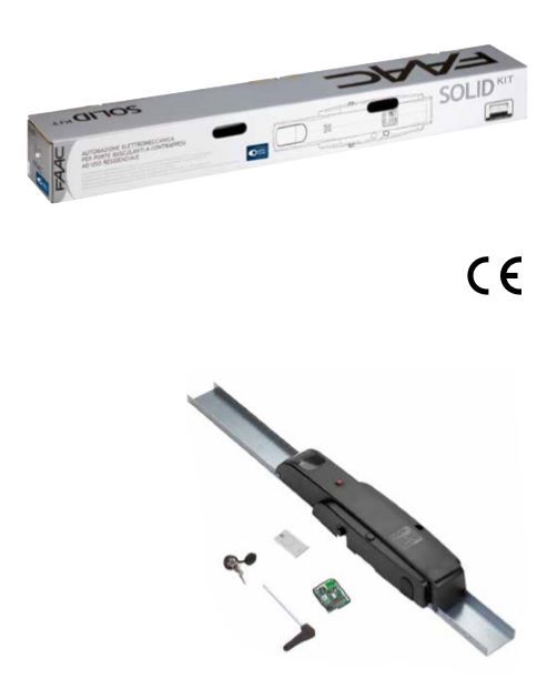 FAAC 10561644  Automazione Porta Garage Basculante 2,7m 550 ITT SOLID KIT 230V SAFE