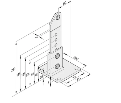 SOMMER S10759-00001 Montaggio a posteriori 60/210