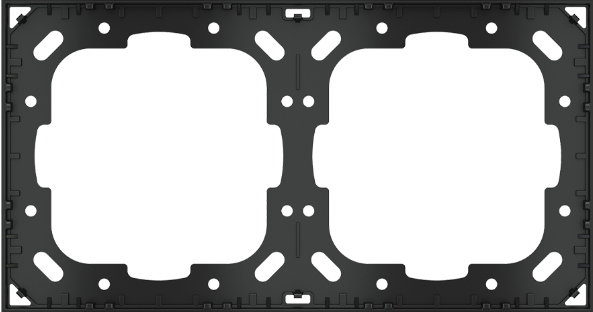 EKINEX EK-A71E-1-NF Adattatore per montaggio di 1 placca doppia senza cornice (versione 'NF/Deep)