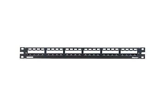 PANDUIT CP24WSBLY Patch Panel- 24 Port- All Metal- Black