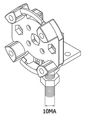 FAAC 132316 REINFORCED ADJUSTABLE STAND
