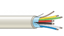 ARITECH INTRUSION WC4106FN CEI-UNEL 36762 C-4 flame-proof shielded cable - 2x0.75+4x0.22