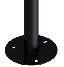 UNISTAB PF1560N pole d. 60mm 1.5m base d.220mm BLACK