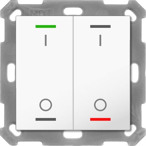 MDT RF-TAL55T202.B1S RF KNX+ Taster Light 55 2T, Secure, +T, b.brill.
