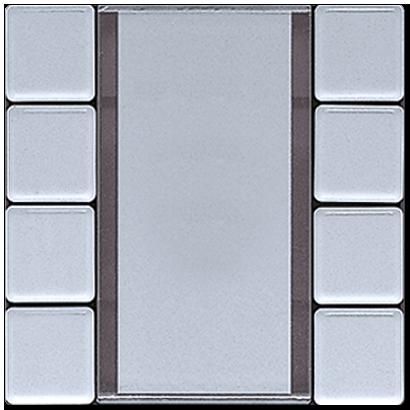 JUNG AL2074NABS Sensore a tasti 4 canali Standard- per accoppiatore bus KNX 2070U e radiotrasmettitore 40FW- Modelli in metallo- alluminio
