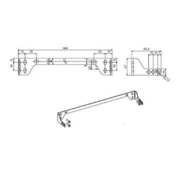 MINGARDI 2700855 Single tilting bracket (minimum pack of 5 pieces)