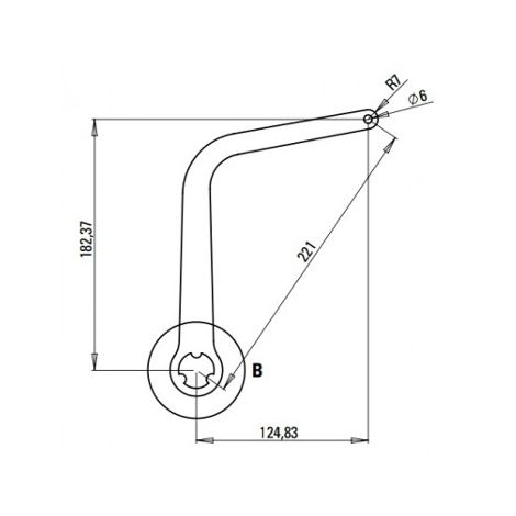 FAAC 1057303 PAIR OF NIGHT &amp; DAY ARMS TYPE ND5 - BROWN