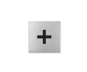 BASALTE 0131-01 Eve plus wall base cover in brushed aluminium