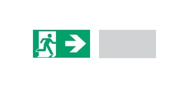 COOPER CSA LIGHTING 40071354543 DX/BLIND LED PANEL (SOSP), ISO7010, 30 m