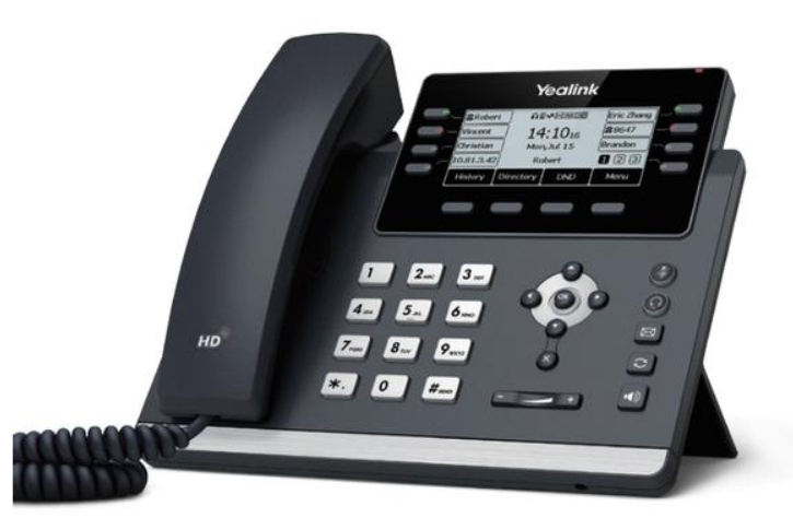 YLK-TI-SIP-T43U Yealink SIP-T43U: 12 account SIP, Bluetooth via dongle, Wifi via dongle, fino a 21 tasti BLF