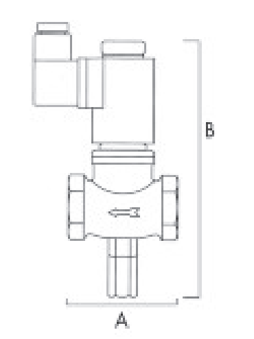 TECNOCONTROL VR630 NC manual reset solenoid valve 1 inch and 1/4 230Vac