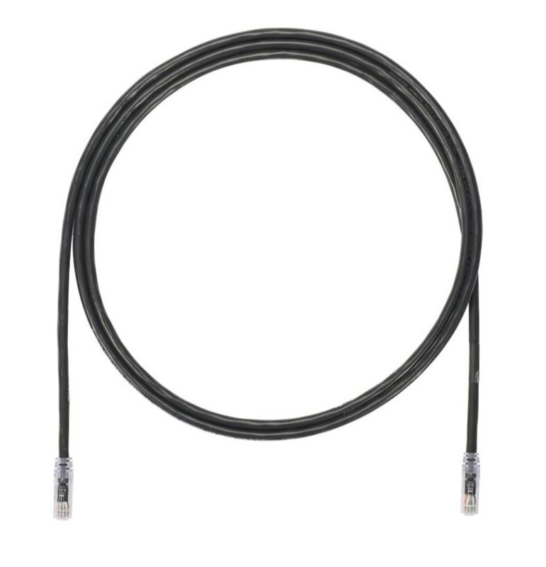 PANDUIT UTP6A3MBL Patch Cord in Rame- Cat 6A- Black UTP Cable- 3 meters
