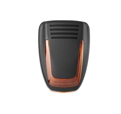 VENITEM 23.22.11 Sirena MOSE LS nero opaco/arancio EN50131-4 con sistema antischiuma antishock a doppio micro contro gli urti violenti