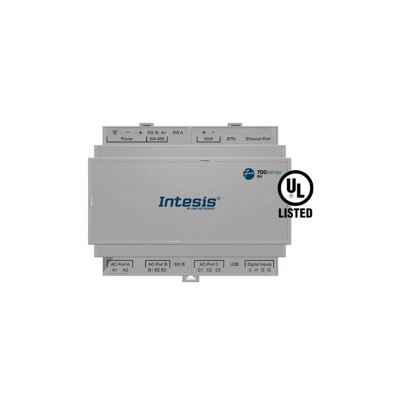 INTESIS IN776MHI00MO000 Mitsubishi Heavy Industries VRF con supporto KNX, seriale e IP - Fino a 64 Unità Interne, 12 Unità Esterne