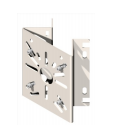 UNISTAB AV2955B supporto BIANCO ad angolo parete