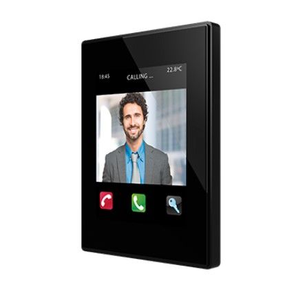 ZENNIO ZVI-Z41COM-AP Z41 COM Color capacitive touch panel with video intercom, black