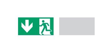 COOPER CSA LIGHTING 40071354544 BS/BLIND LED PANEL (SOSP), ISO7010, 30 m