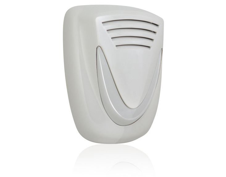 VENITEM 23.26.31 Sirena MINI MURANO AL autoalimentata biancoperlato - fumè + lampeggiante led 