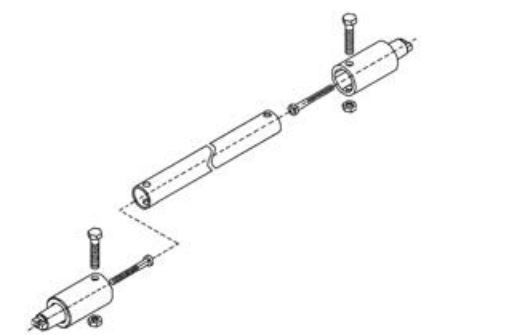 MINGARDI 2700084 Connection bar - Length 1640 mm/Connec