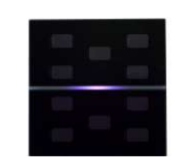 EELECTRON 9025GL10D03 9025 KNX CAPACITIVE BUTTON, CUSTOM RGB GLASS UP TO 10 CHANNELS