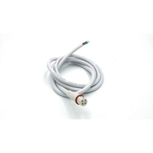 LEDCO CNT68/BI/4M CONNETTORE IP68 C/1 MT. CAVO TONDO BIANCO 4 POLI M