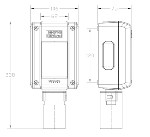 TECNOCONTROL SE237SF4-H Rivelatore gas IP65 - relè - sensore semiconduttore - Range 0÷1.000 ppm - per R410a