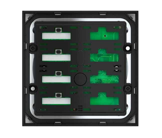 EKINEX EK-E20-TP-4TS-P Pulsantiera 4 tasti a sinistra con testo retroilluminato e sensore di prossimità