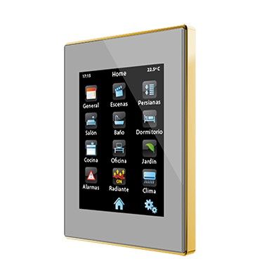 ZENNIO ZVI-Z41PRO-SG ZVI-Z41PRO-SG Z41 Pro Full Color Capacitive Touch Panel Pro with IP Connection, silver/golden
