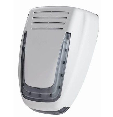 VENITEM 23.22.49 Sirena MOSE LS LUX bianco opaco/fumé EN50131-4 con sistema antischiuma antishock a doppio micro contro gli urti violenti e faretti