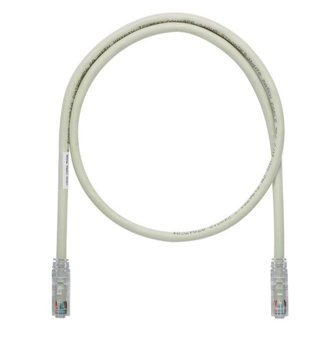 PANDUIT UTP6A1MGY Copper Patch Cord- Cat 6A- Gray UTP Cable- 1 meter