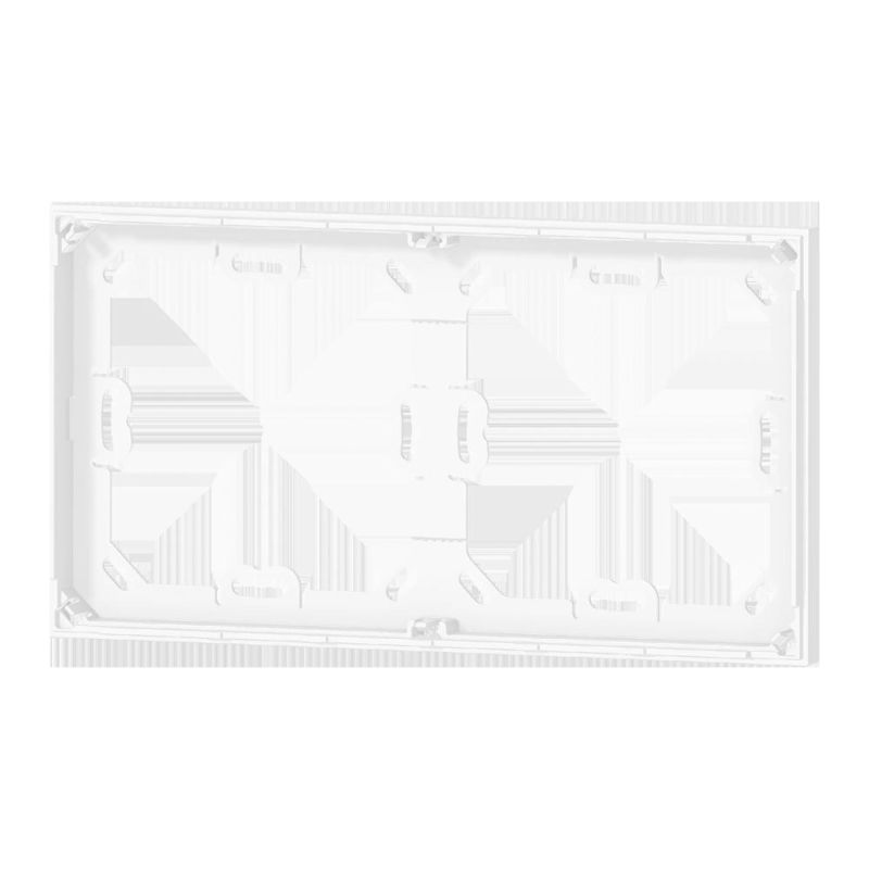EKINEX EK-A71-5-NFW Confezione 5 pz telaio adattatore bianco per placca doppia 'NF