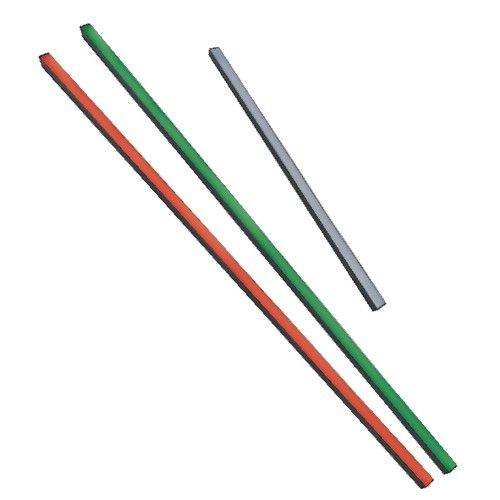 ABTECNO APE-244/0410 SEGNALATORE COB LED A LUCE VERDE/ROSSA - LUNGHEZZA