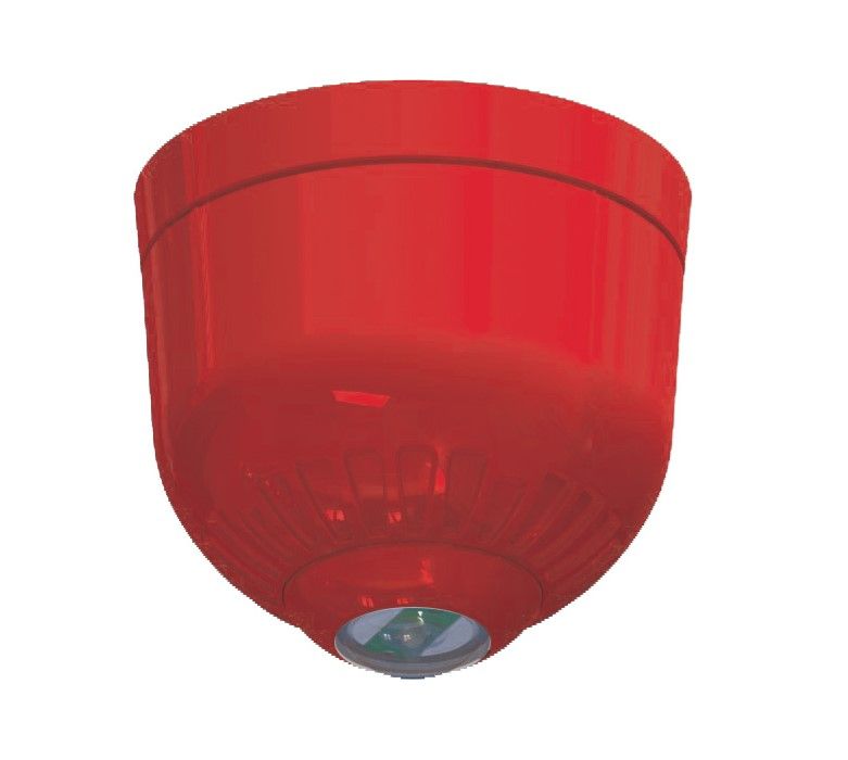 VIMO ASONCSBR Avvisatore ottico a soffitto base bassa IP21 rosso