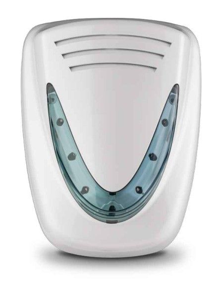 VENITEM 23.28.48 Sirena MURANO LS bianco perlato/azzurra EN50131-4 con sistema antischiuma antishock a doppio micro contro gli urti violenti