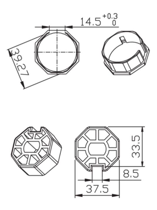 CAME 001YK4103 OCTAGONAL 40x0.6mm