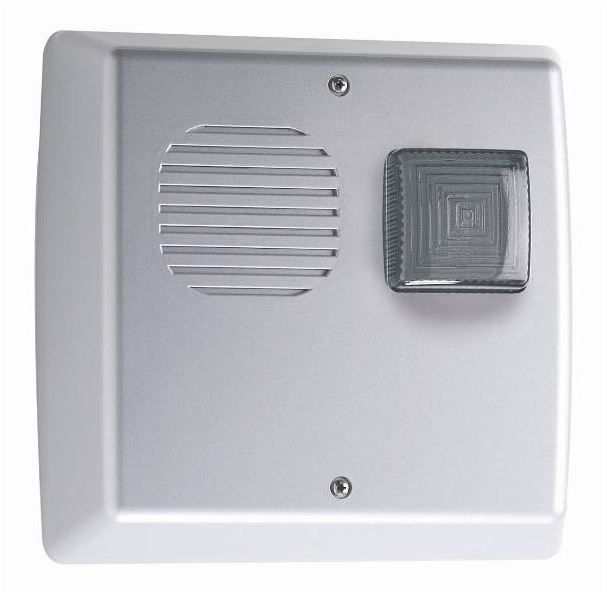 VENITEM 23.29.10 SIREN TRIADE QLS steel/smoked - square EN50131