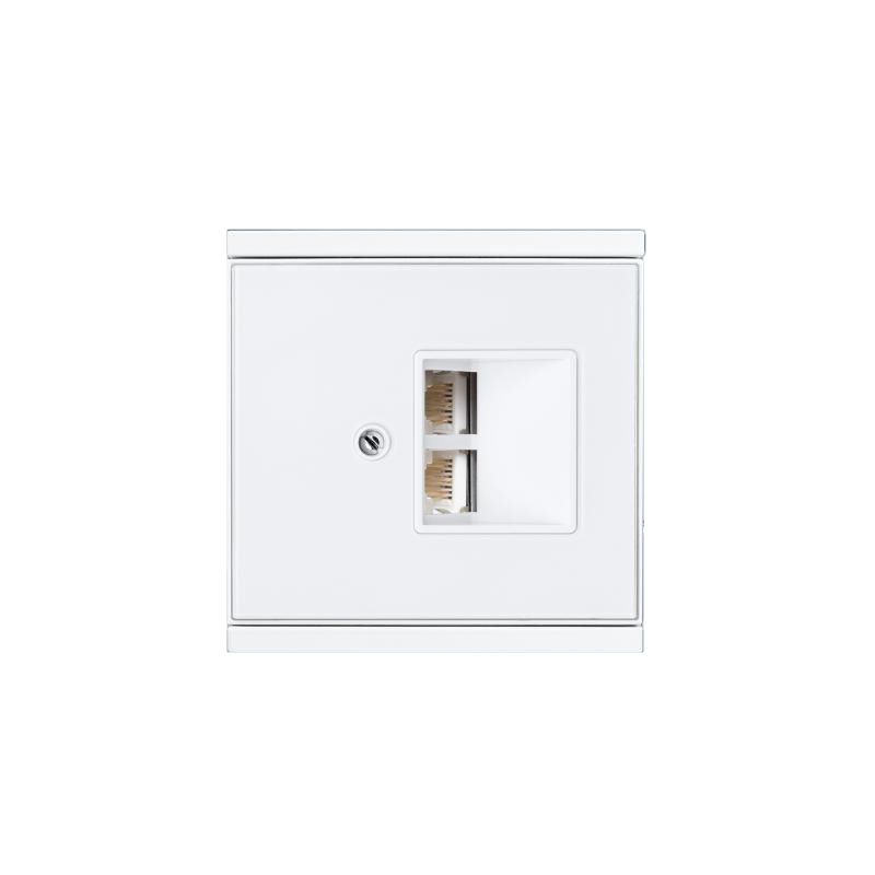 ELSNER 70425 Corlo Cover for LAN Connection Box- white/white m.