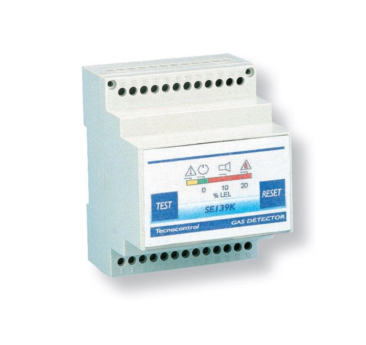 TECNOCONTROL SE139K Centralina rilevazione metano/Gpl - Guida DIN per 1 sensore SE192K/SE193K
