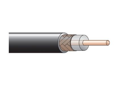 ARITECH ANTINTRUSIONE WRG59-HF Cavo coassiale RG59 - impedenza 75 Ohm - senza alogeni - Matassa da 100 m