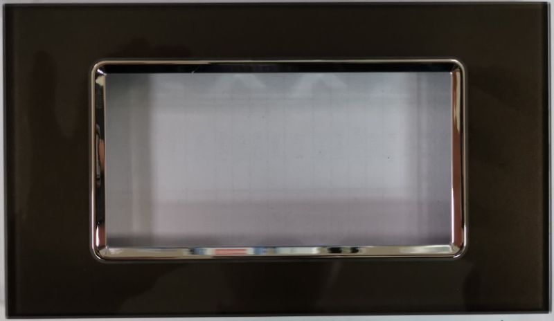 MAPAM 5004BL-6 Joy 5004BL-6 4P Dark Brown Glass Plate