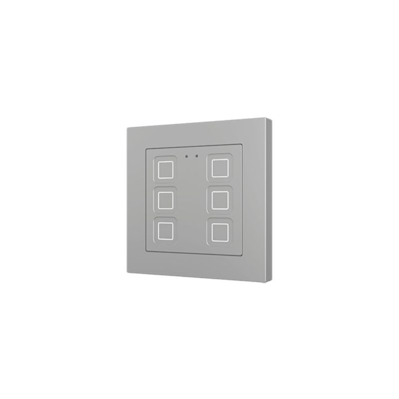 ZENNIO ZVIT55X6S Tecla55 capacitive keyboard, 6 keys, silver