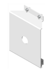 UNISTAB CQ0018B flangia di espansione 180x200mm in alluminio BIANC