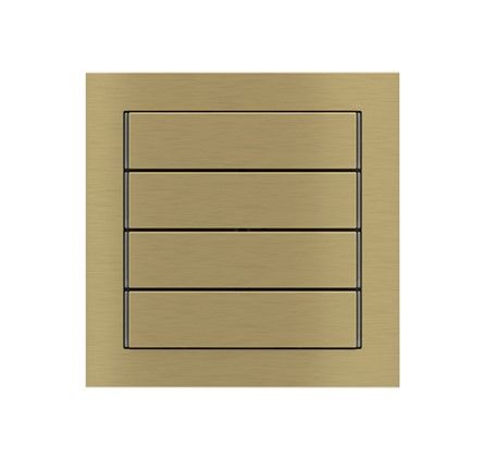 EKINEX EK-T4R-GB Pack of 4 horizontal rectangular buttons 71 series in metal